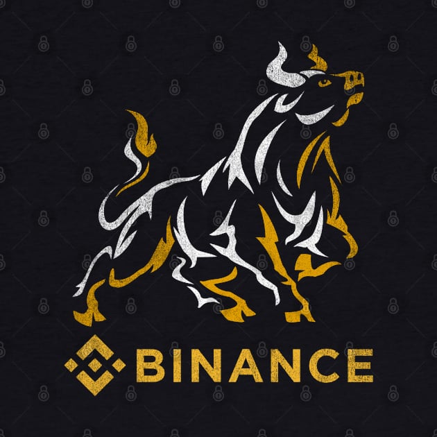 Bull Market Binance BNB Coin To The Moon Crypto Token Cryptocurrency Wallet HODL Birthday Gift For Men Women Kids by Thingking About